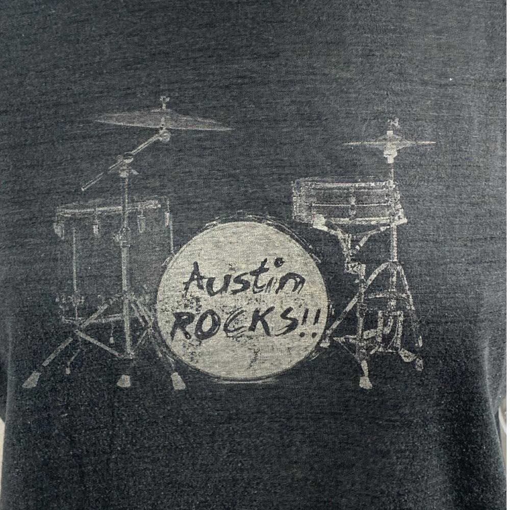 Vintage "Austin Rocks" musician rockstar tshirt sz M - Picture 2 of 5